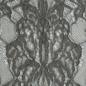 Preview: Netz-Spitze mit Baumwolle Ornamente grünliches grau